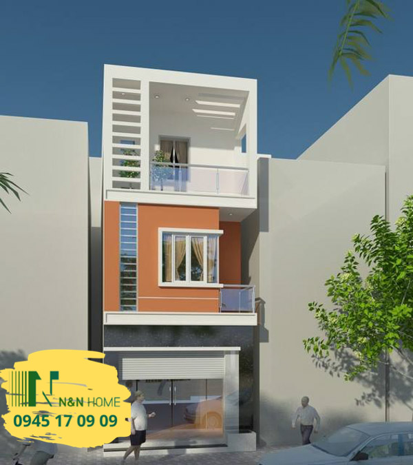Thiết kế nhà ống 3 tầng 5x16m hiện đại của chị Tuyết tại Bình Thạnh