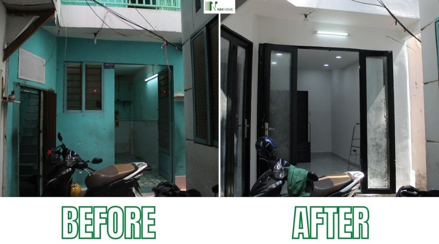 Hình ảnh công trình trước và sau khi sửa chữa, cải tạo