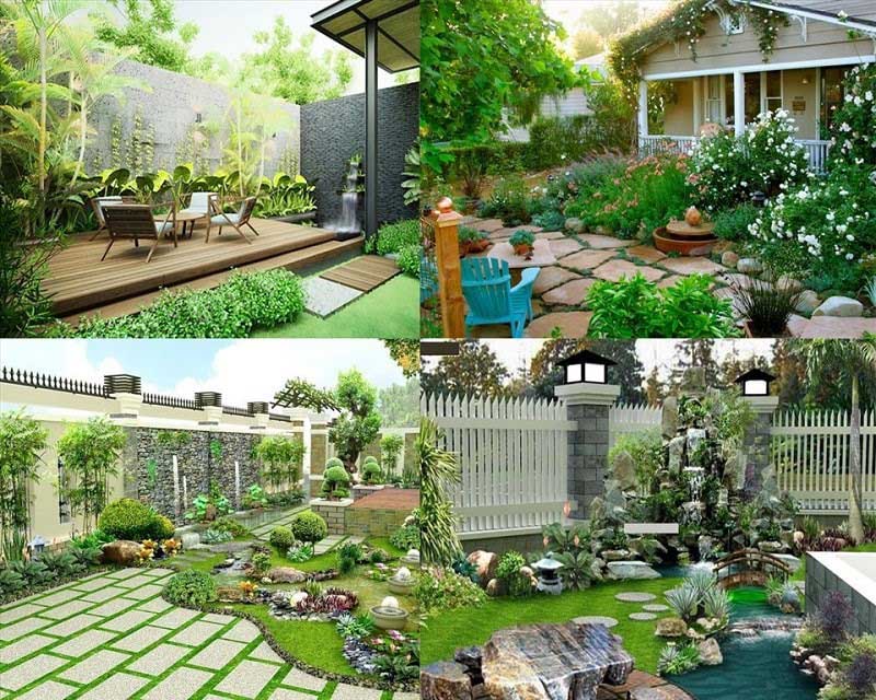 Hình ảnh thiết kế sân vườn đẹp, thu hút ánh nhìn