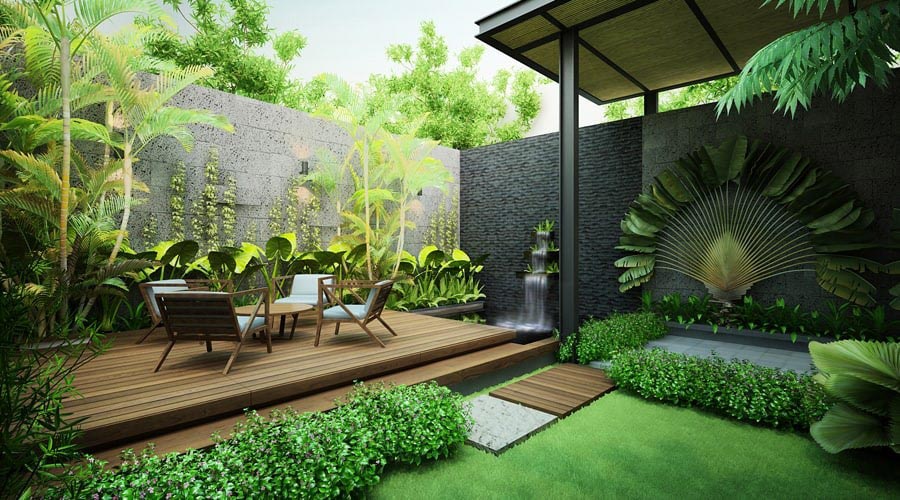 Mẫu cảnh quan sân vườn biệt thự đẹp ấn tượng