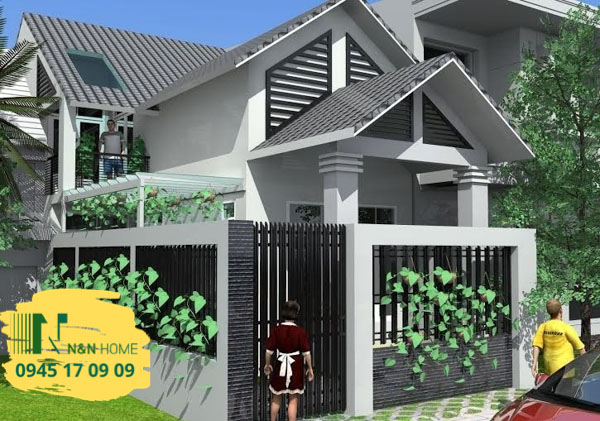Thiết kế nhà cấp 4 đẹp tầng lửng của anh Nguyên ở Quận 6