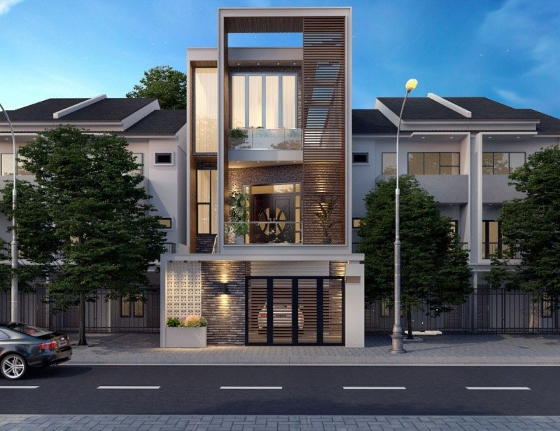 Tham khảo mẫu nhà ống 3 tầng diện tích 4x18m với thiết kế kiến trúc sáng tạo 