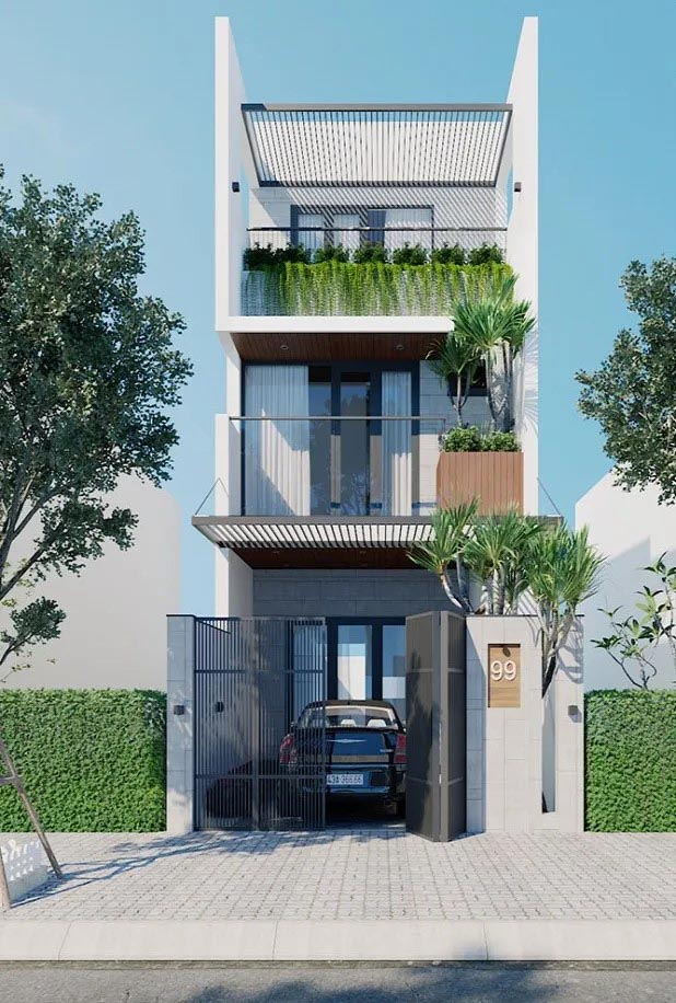 Tham khảo mẫu nhà ống 3 tầng diện tích 4x13m