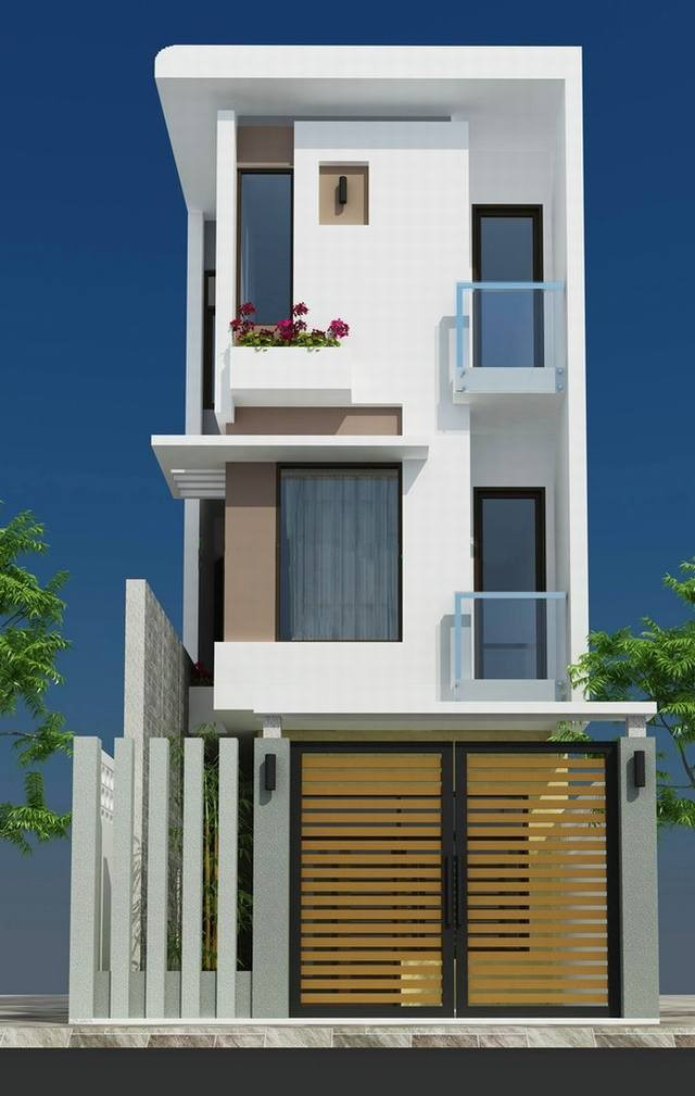 Mẫu nhà ống 3 tầng 4x15m với thiết kế đơn giản 