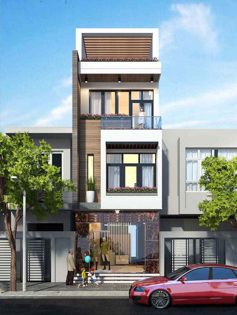 Thiết Kế Nhà Ống 3 Tầng