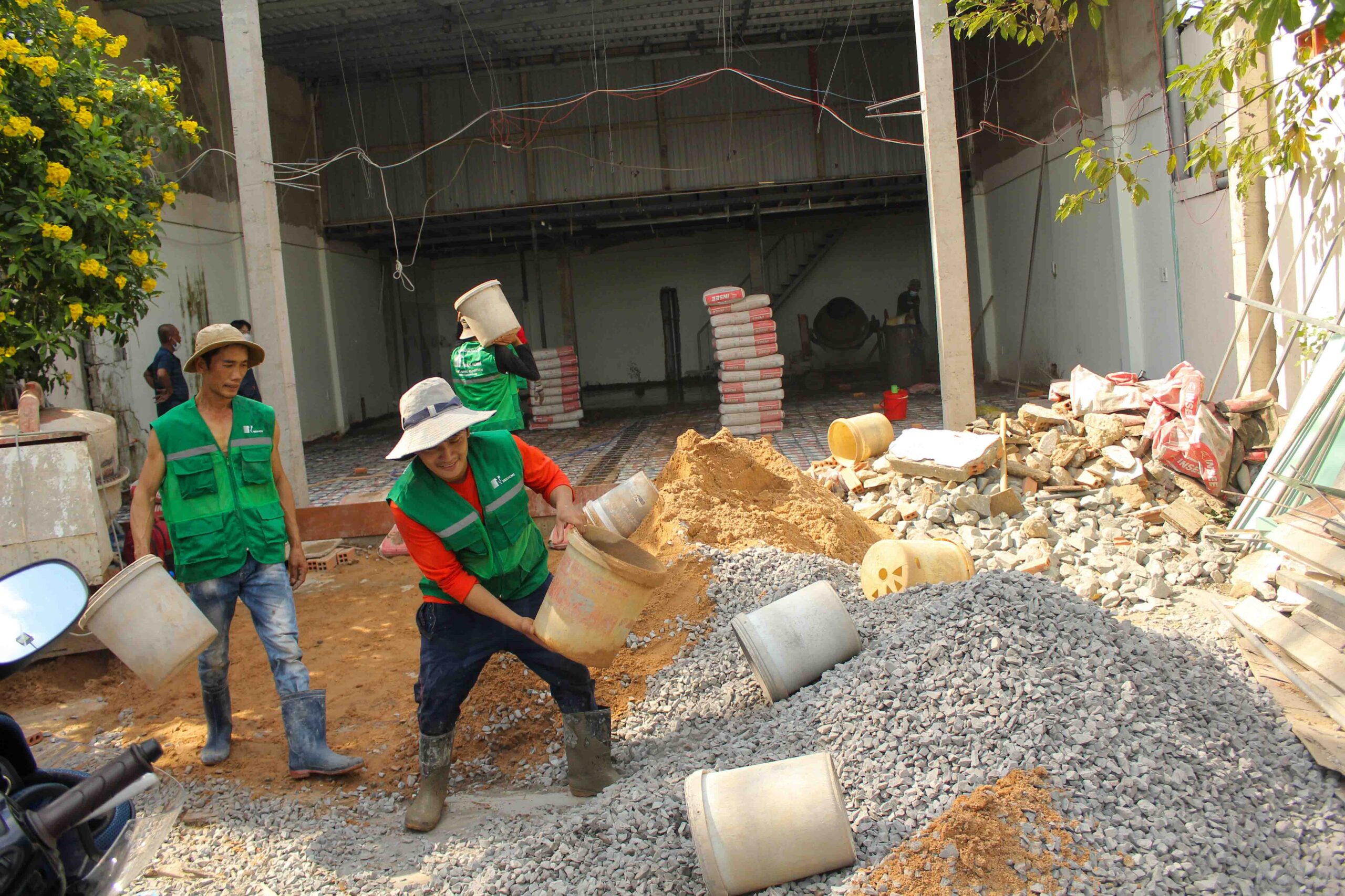 nhân công xây nhà trọn gói