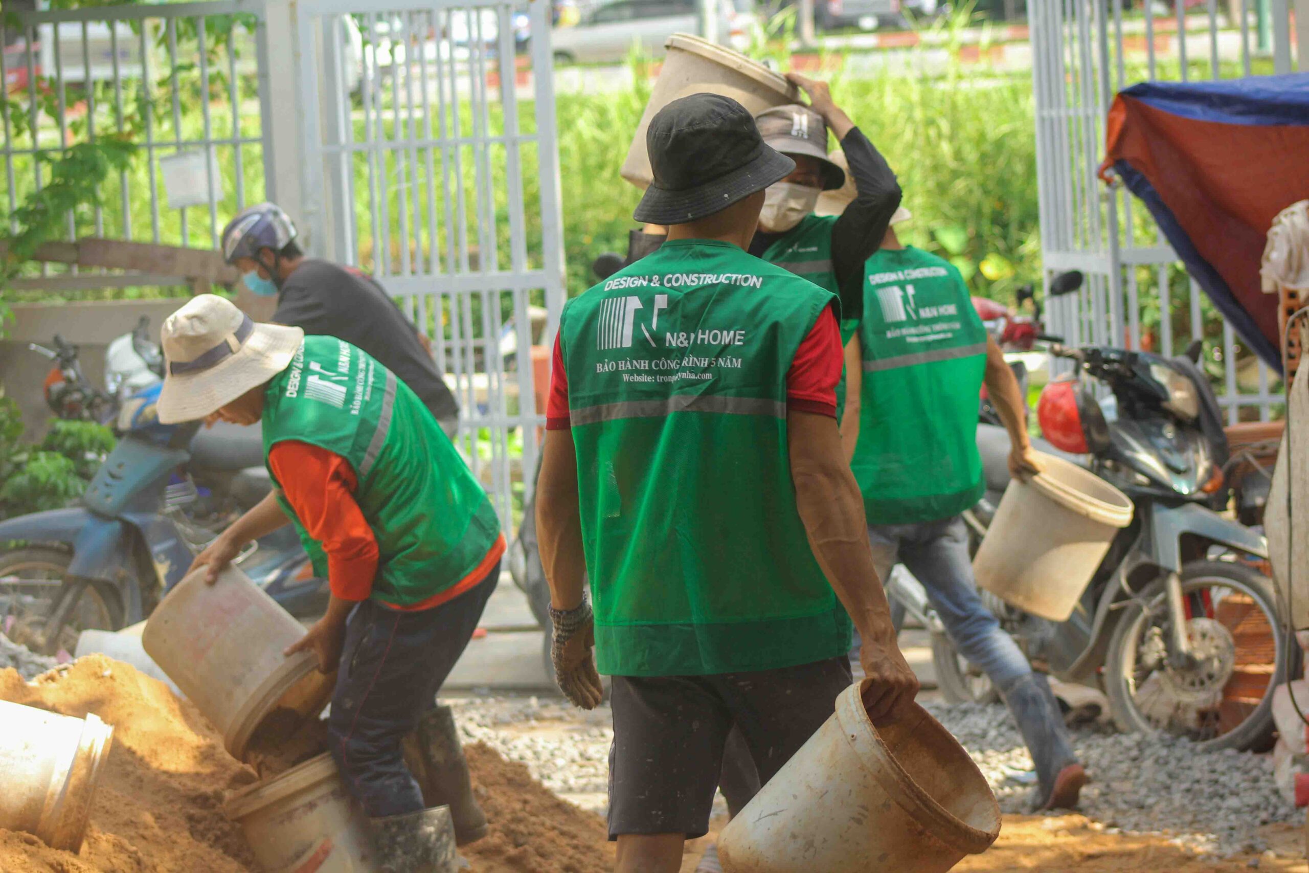 nhân công xây nhà trọn gói