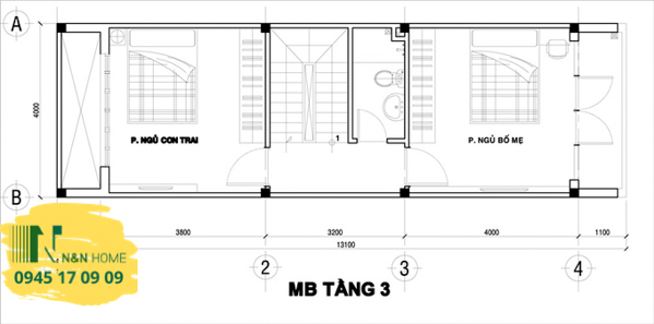 Thiết kế nhà ống diện tích 4x12m 4 tầng đẹp mắt của anh Minh ở quận 5