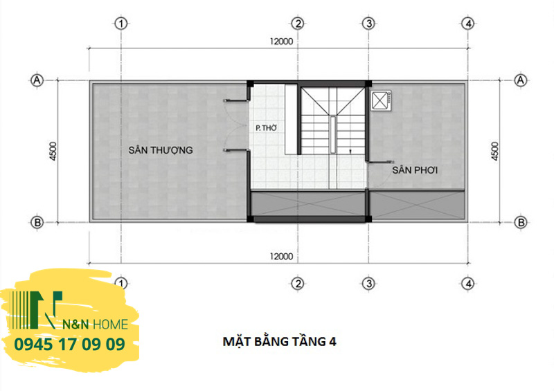 Thiết kế nhà ống 4,5x12m 3 phòng ngủ hiện đại của chị Trà ở quận 6