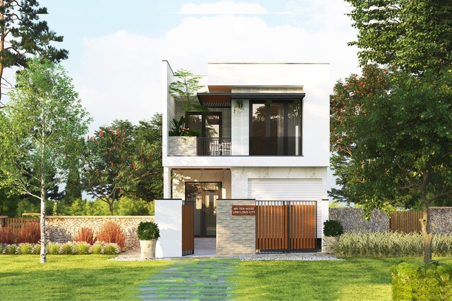thiết kế nhà vuông