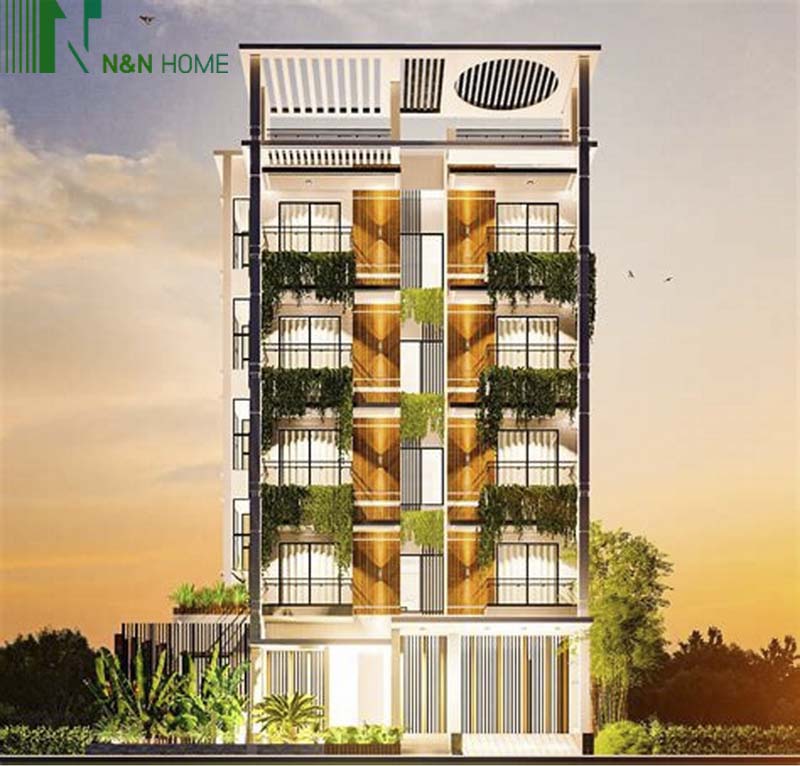 thiết kế nhà 5x15m có thang máy