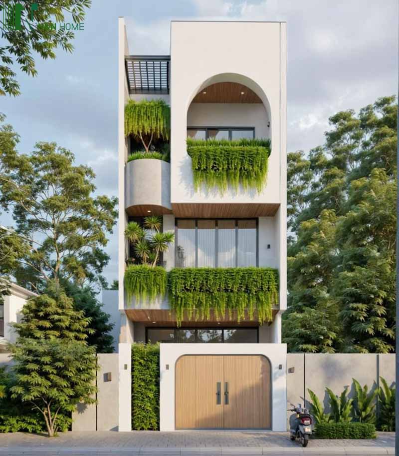 mẫu nhà diện tích nhỏ 4x10