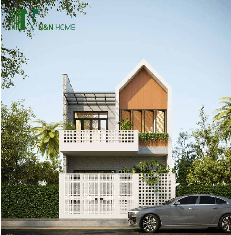 thiết kế nhà 8x13m 2 tầng
