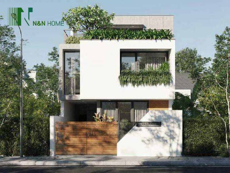 thiết kế nhà 8x13m 2 tầng