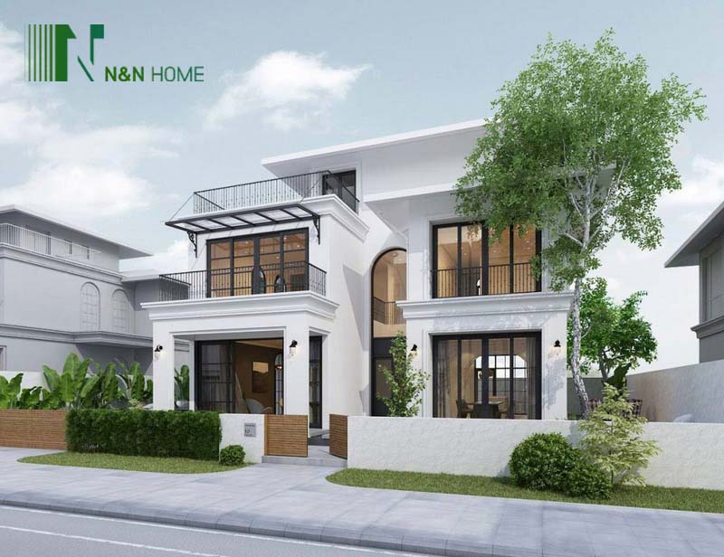 thiết kế nhà 8x13m 2 tầng