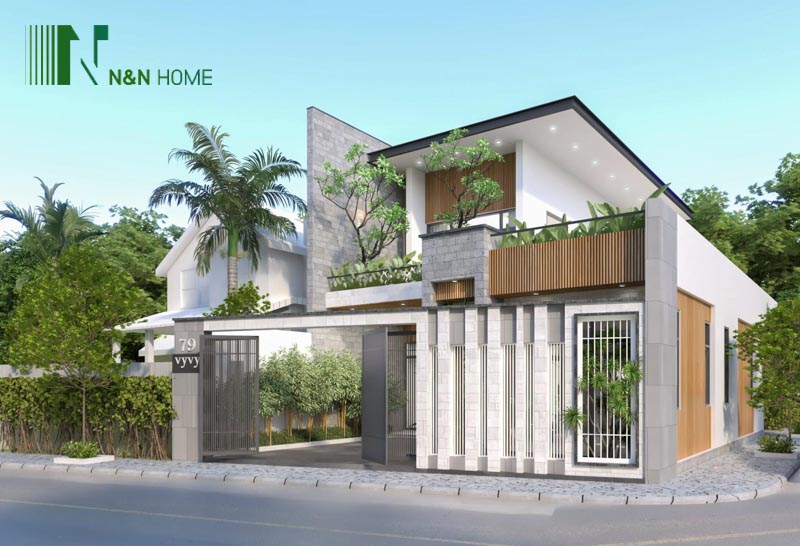 thiết kế nhà 8x13m 2 tầng