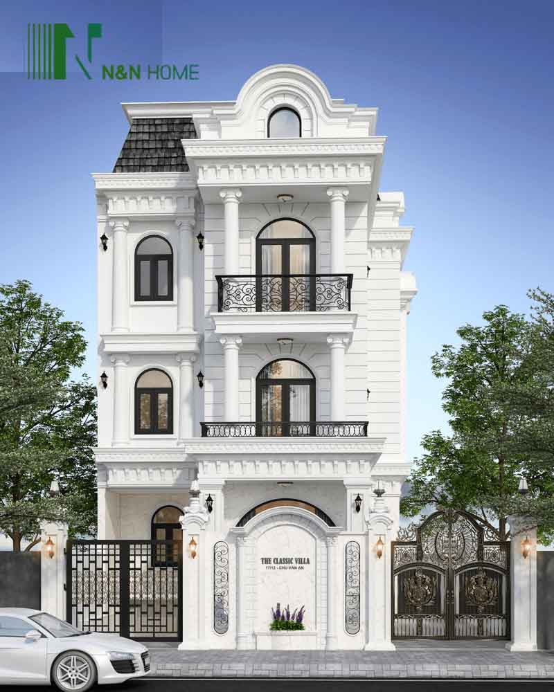 Căn Villa với thiết kế phong cách tân cổ điển sang trọng