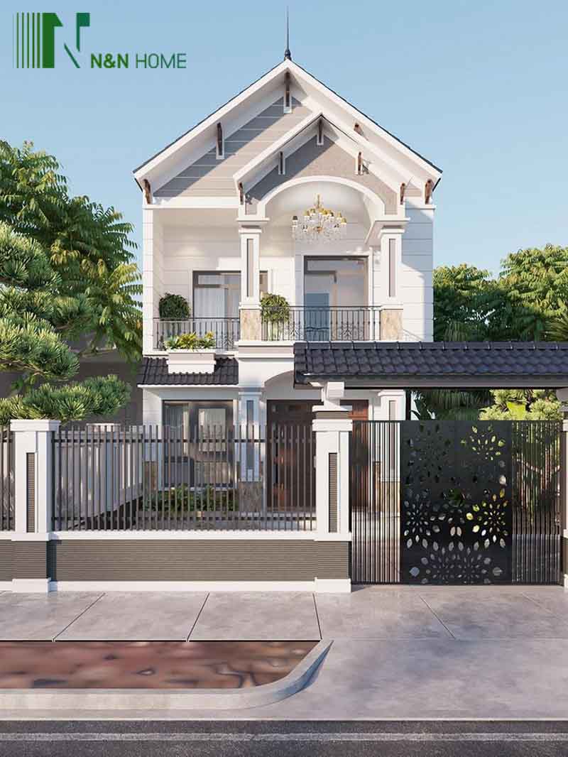 thiết kế nhà 2 tầng 3 phòng ngủ 5x20