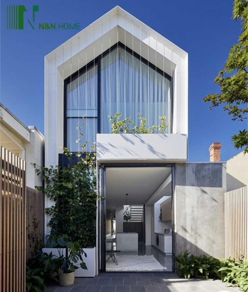 thiết kế nhà 2 tầng 3 phòng ngủ 5x20