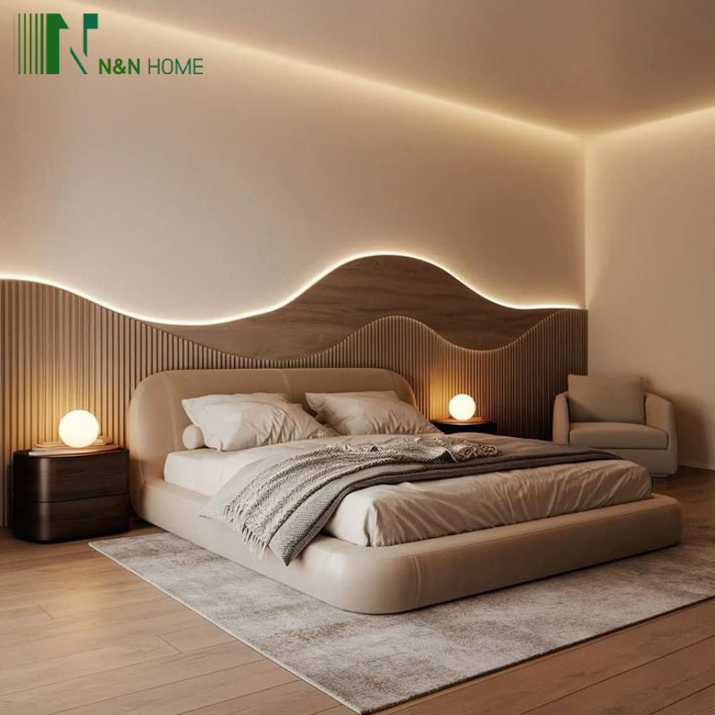 phòng ngủ nhà 2 tầng 3 phòng ngủ 5x20