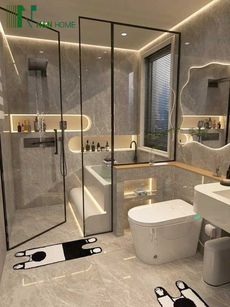 wc nhà 2 tầng 3 phòng ngủ 5x20
