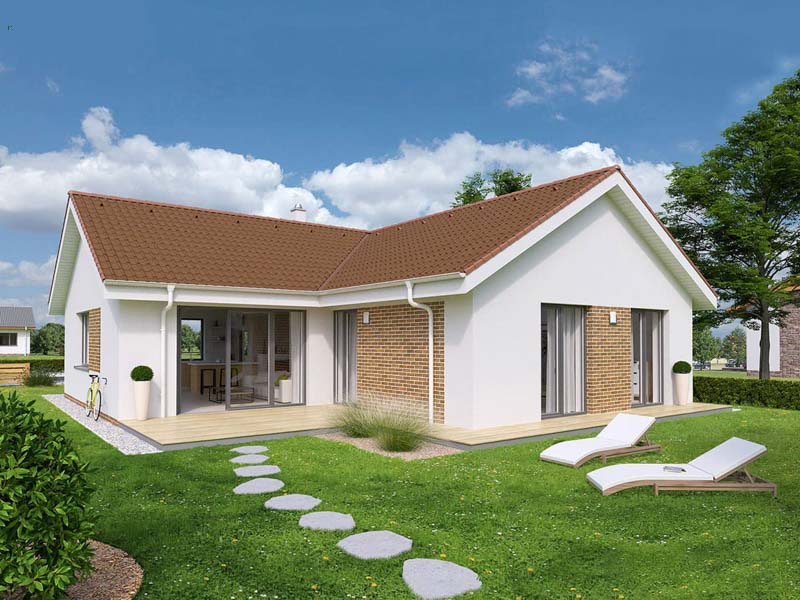thiết kế nhà 60m2 2 phòng ngủ
