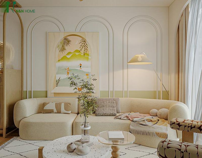 mẫu nhà phố 2 tầng 5x13m