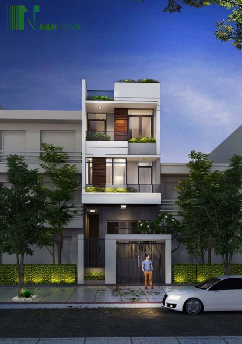 thiết kế nhà lệch tầng