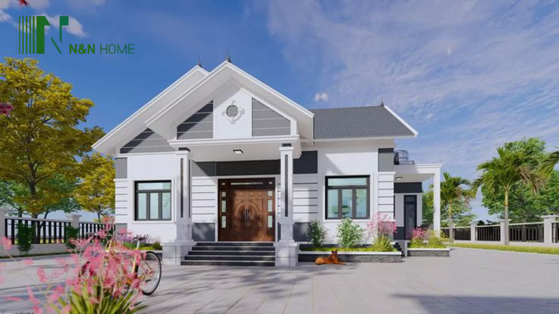 Thiết kế nhà cấp 4 mái Thái sang trọng tinh tế 