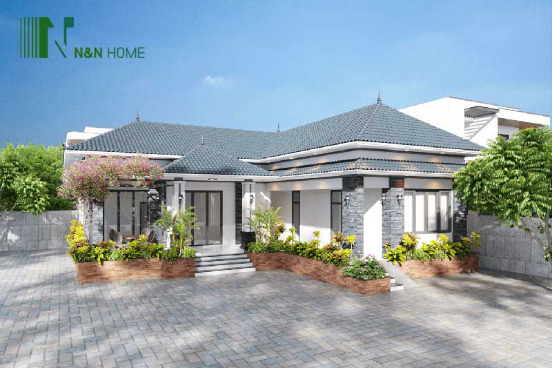 Nhà 1 tầng 4 phòng ngủ 150m2
