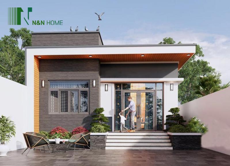 Mẫu nhà cấp 4 hiện đại sang trọng phù hợp với xu hướng của nhiều gia đình hiện nay 
