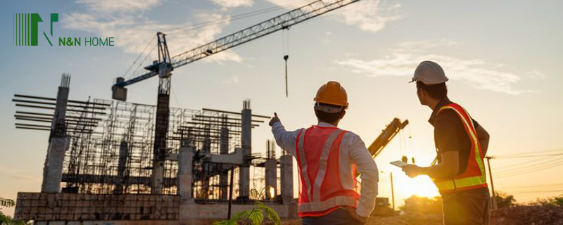 Giám sát thi công chặt chẽ khi xây nhà trọn gói 800 triệu