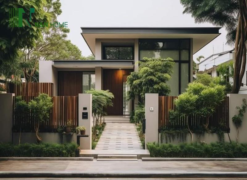 Xây nhà trọn gói 800 triệu với chiếc mái bằng không bao giời lỗi thời