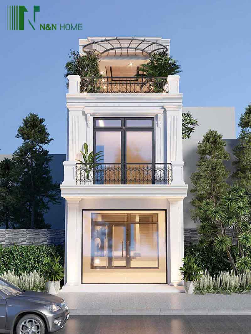 mẫu thiết kế nhà hình ống