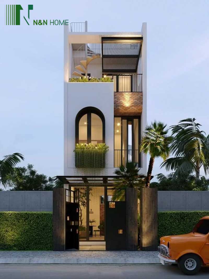mẫu thiết kế nhà hình ống