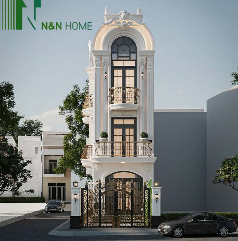 thiết kế nhà mặt tiền 5m