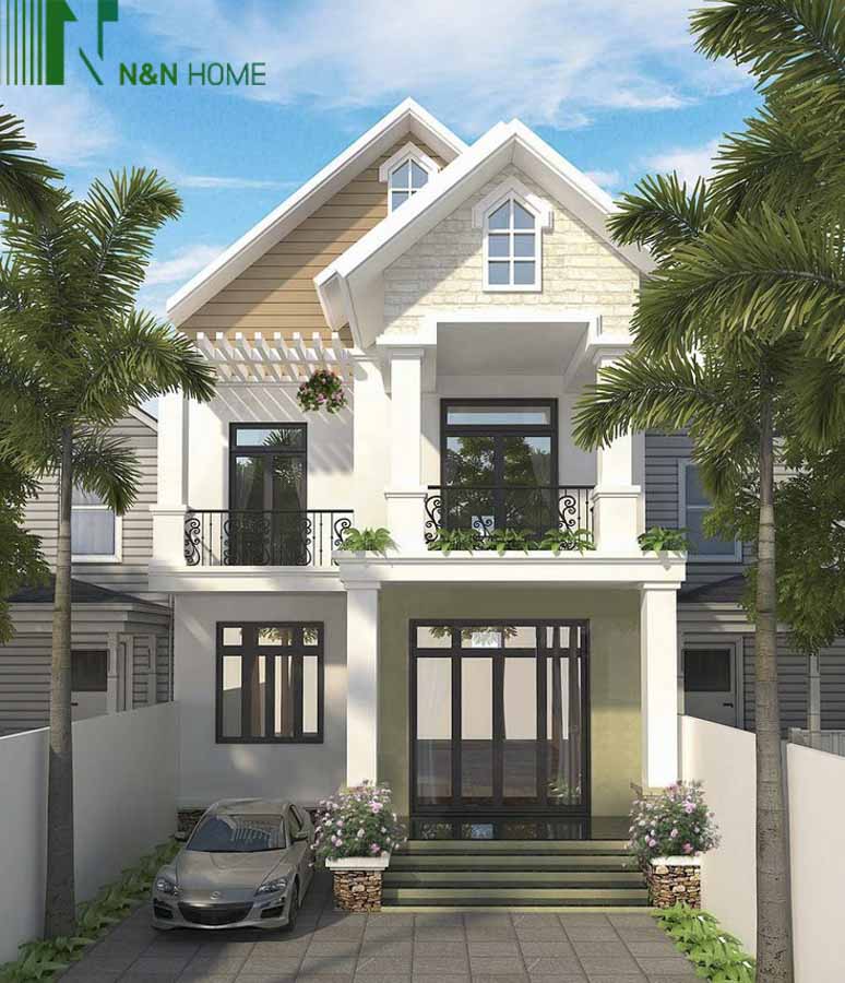 Thiết kế nhà 60m2 2 tầng