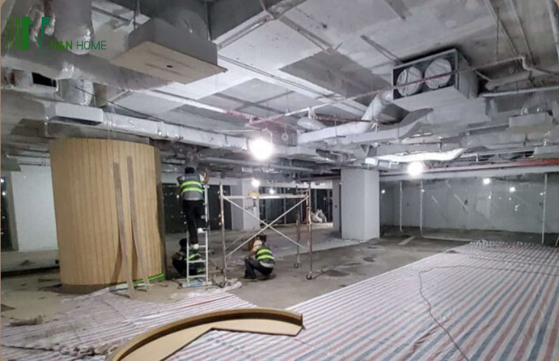 tháo dỡ văn phòng hoàn trả mặt bằng